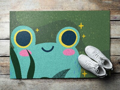 Buiten deurmat Een schattige kikker