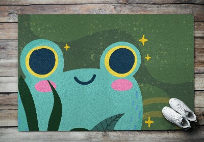 Buiten deurmat Een schattige kikker