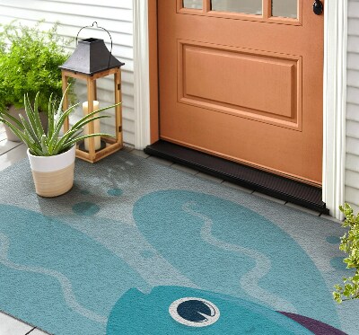 Schoonloopmat Blauwe vis