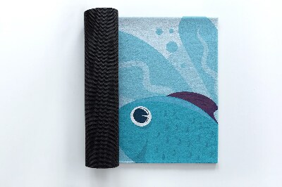 Schoonloopmat Blauwe vis