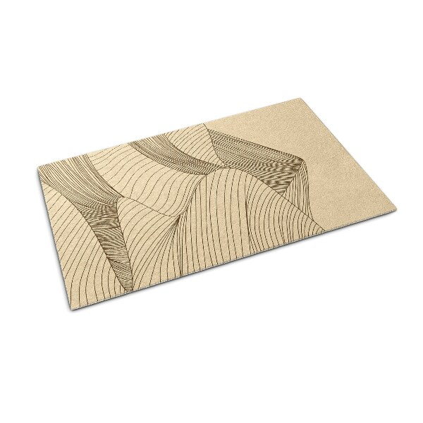 Schoonloopmat Geometrische golf