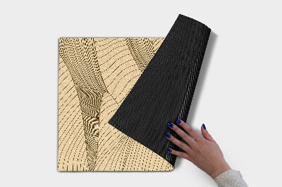 Schoonloopmat Geometrische golf