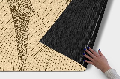 Schoonloopmat Geometrische golf