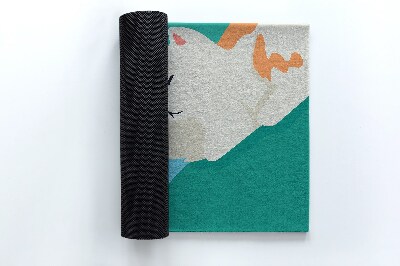 Schoonloopmat Speelse kitten