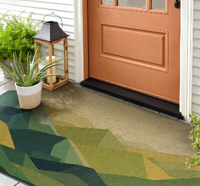 Schoonloopmat Geometrische bergen