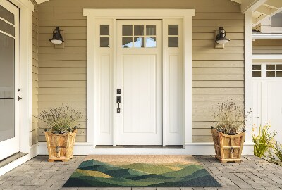 Schoonloopmat Geometrische bergen