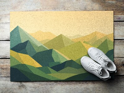 Schoonloopmat Geometrische bergen