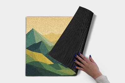 Schoonloopmat Geometrische bergen