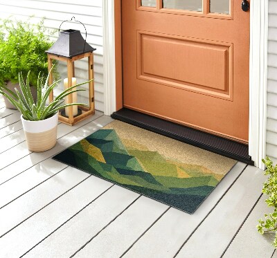 Schoonloopmat Geometrische bergen