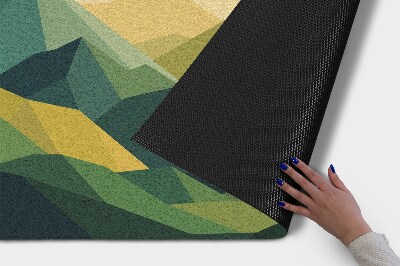 Schoonloopmat Geometrische bergen