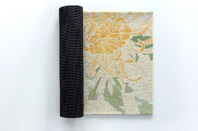 Schoonloopmat Gele chrysanten