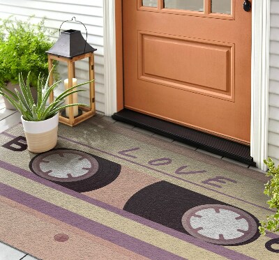 Deurmat voor buiten Retro Cassette Liefde