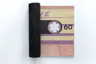 Deurmat voor buiten Retro Cassette Liefde