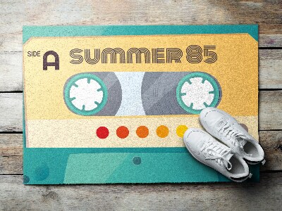 Buiten deurmat Retro Cassette Zomer
