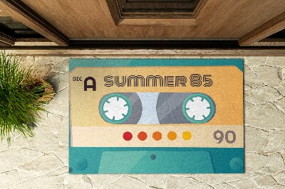 Buiten deurmat Retro Cassette Zomer
