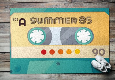 Buiten deurmat Retro Cassette Zomer