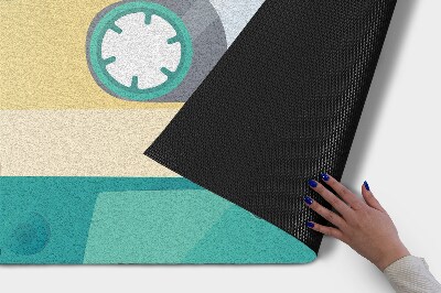 Buiten deurmat Retro Cassette Zomer