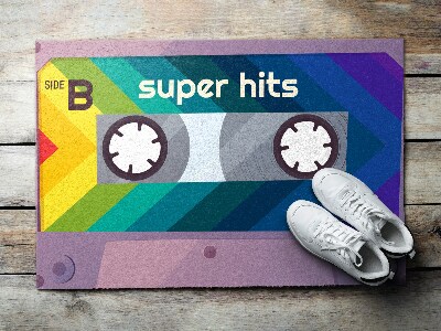 Schoonloopmat Retro Super Hits Cassette
