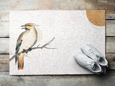 Buiten deurmat Gaai op een tak