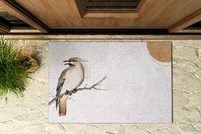 Buiten deurmat Gaai op een tak