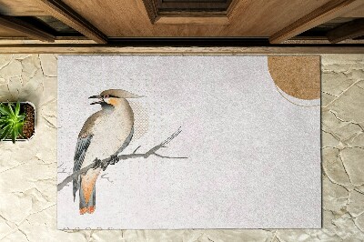 Buiten deurmat Gaai op een tak