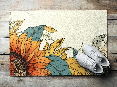 Schoonloopmat Zonnebloemflora