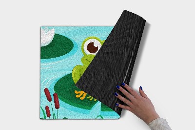 Buiten deurmat Schattige kikker Amfibie