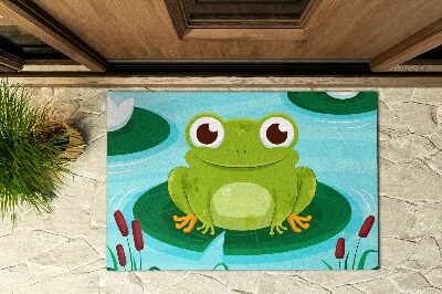 Buiten deurmat Schattige kikker Amfibie