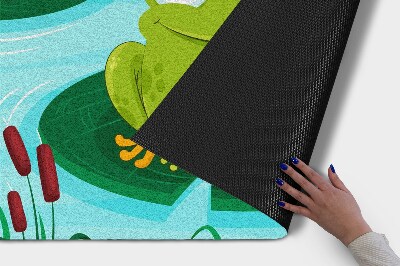 Buiten deurmat Schattige kikker Amfibie