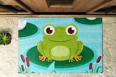 Buiten deurmat Schattige kikker Amfibie