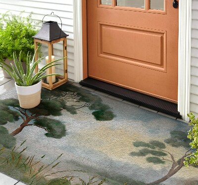 Schoonloopmat Landschap met een beek