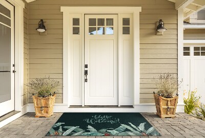 Deurmat voor buiten Tropisch welkom