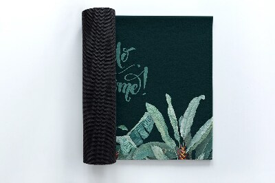 Deurmat voor buiten Tropisch welkom