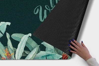 Deurmat voor buiten Tropisch welkom