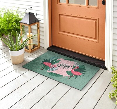 Schoonloopmat Flamingo vogel