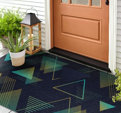 Deurmat voor buiten Driehoekige figuren
