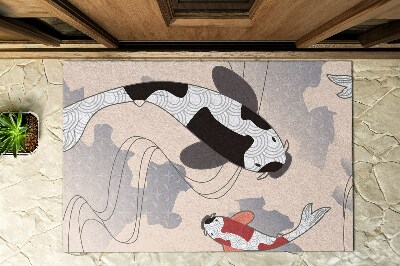 Buiten deurmat Koikarpers