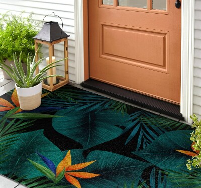 Deurmat voor buiten Strelitzia Floristiek