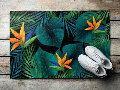 Deurmat voor buiten Strelitzia Floristiek