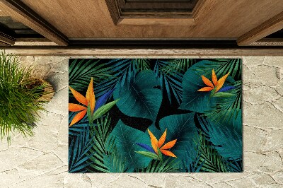 Deurmat voor buiten Strelitzia Floristiek