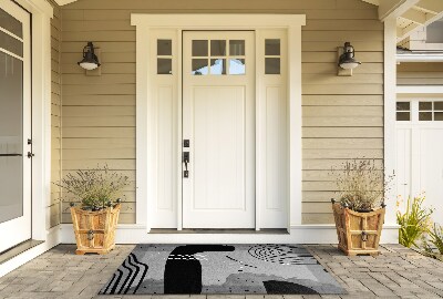 Deurmat voor buiten Geometrische motieven