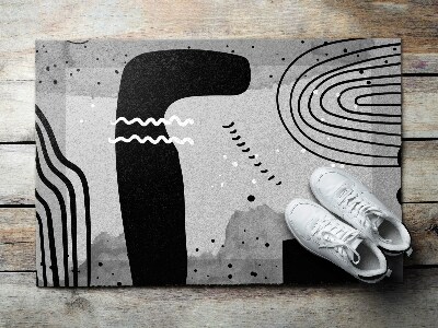 Deurmat voor buiten Geometrische motieven