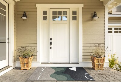 Deurmat voor buiten Geometrisch diagram