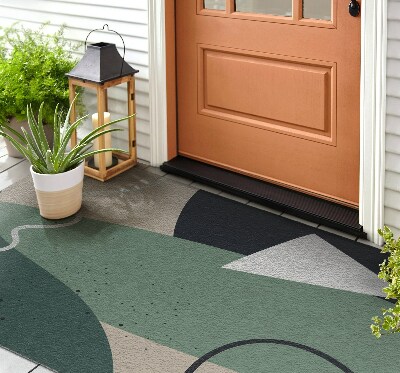 Buiten deurmat Geometrische compositie