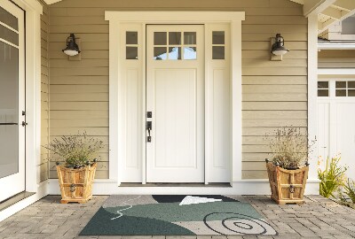 Buiten deurmat Geometrische compositie