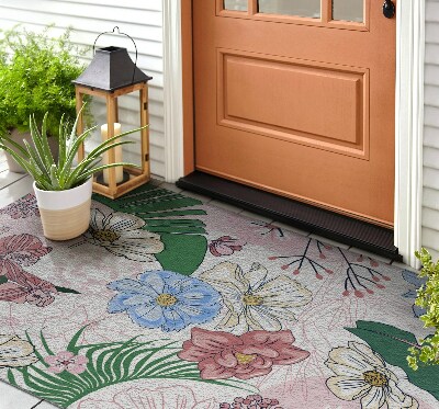 Deurmat voor buiten Kleurrijke bloemen