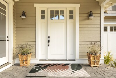 Schoonloopmat Tropische bladeren