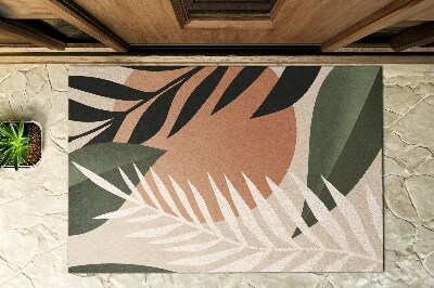 Schoonloopmat Tropische bladeren