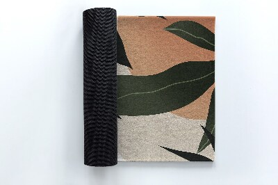 Deurmat voor buiten Tropische bladeren