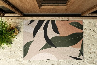 Deurmat voor buiten Tropische bladeren